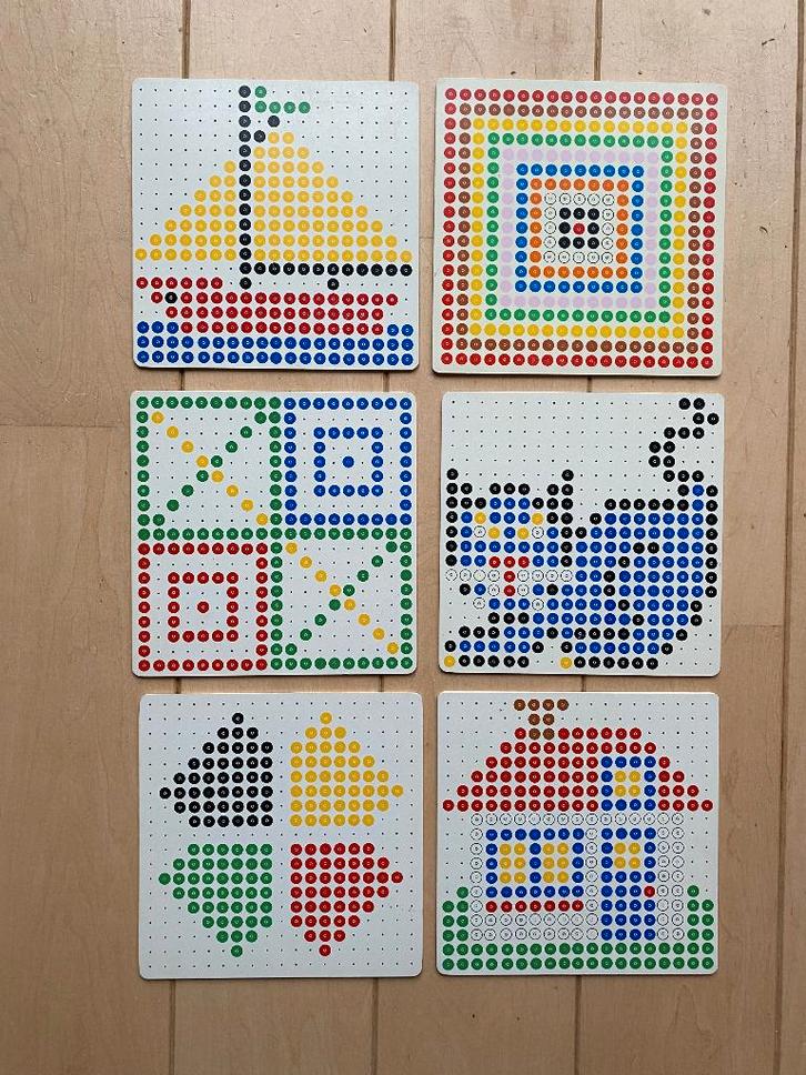 Kralenplank voorbeeldkaarten, Kinderen en Baby's, Speelgoed | Educatief en Creatief, Gebruikt, Ophalen of Verzenden