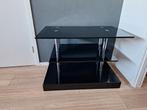 Mooie glazen zwarte tv meubel, Huis en Inrichting, Kasten | Televisiemeubels, Ophalen, 50 tot 100 cm, Minder dan 100 cm, 25 tot 50 cm