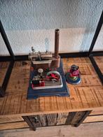 Wilesco Stoommachine met Slijpsteen - Vintage Speelgoed, Overige merken, Gebruikt, Ophalen of Verzenden, Groter dan 1:32