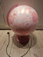 Roze kinder wereldlamp, Ophalen of Verzenden, Zo goed als nieuw, Minder dan 50 cm