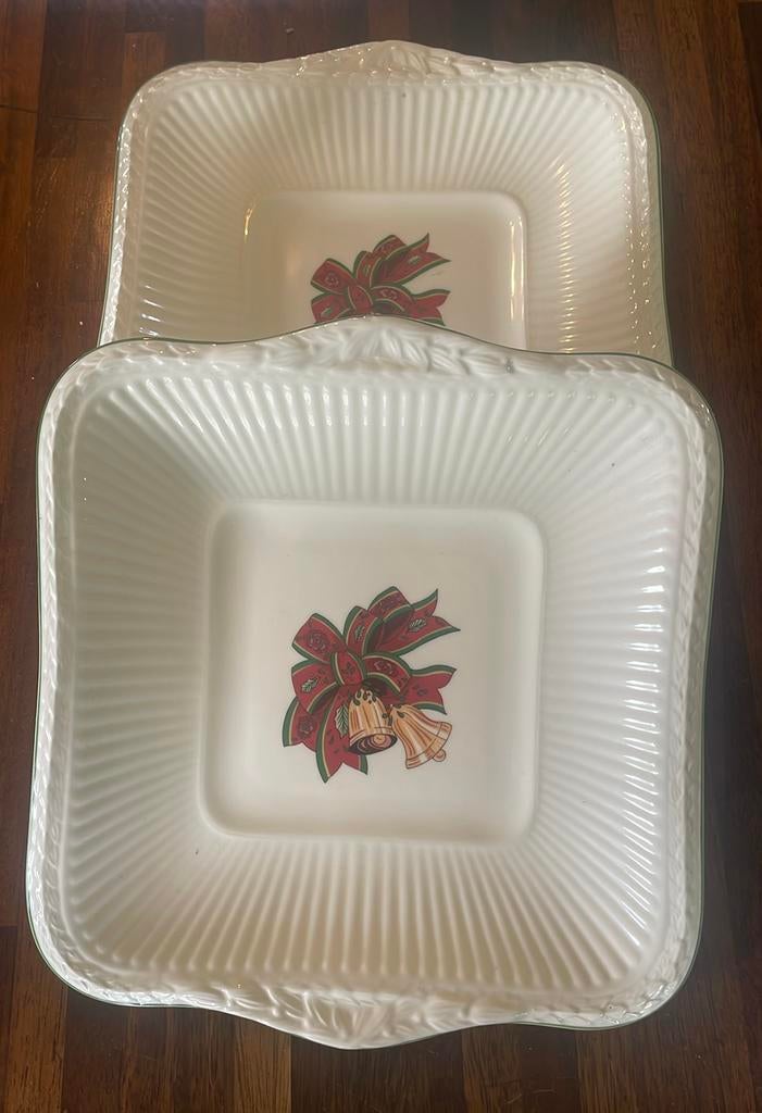 Wedgwood Christmas Time serveerschalen, Huis en Inrichting, Keuken | Servies, Overige typen, Ophalen of Verzenden, Zo goed als nieuw