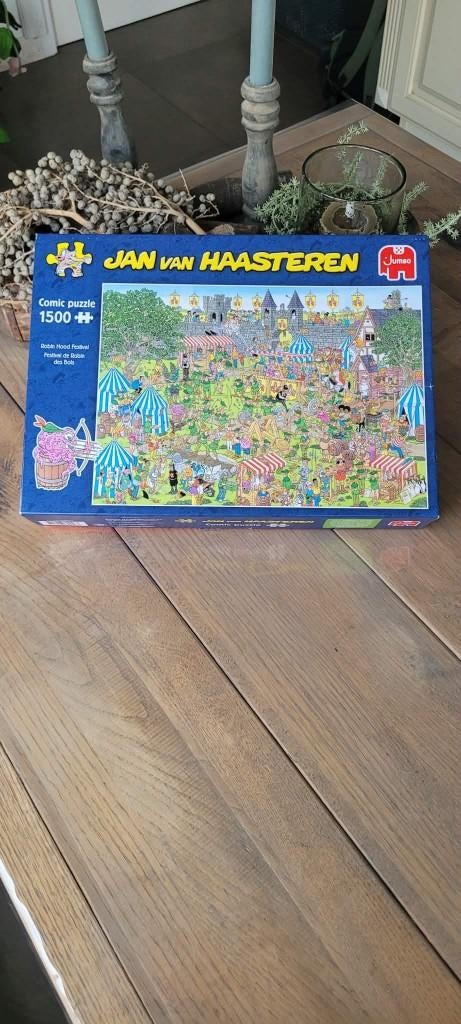 jan van haasteren puzzel  - Robin Hood festival (1500 stk), Ophalen of Verzenden, 500 t/m 1500 stukjes, Zo goed als nieuw, Legpuzzel