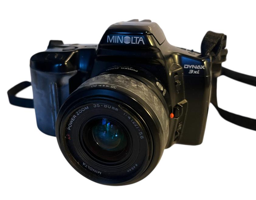 Minolta Dynax 3xi analoge spiegelreflexcamera + 35-80 lens, Audio, Tv en Foto, Fotocamera's Analoog, Ophalen of Verzenden, Zo goed als nieuw