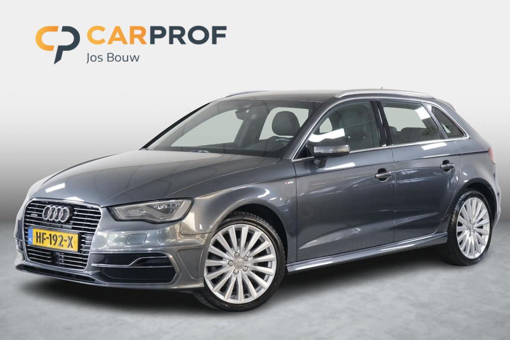 Audi A3 Sportback 1.4 e-tron PHEV Ambition Pro Line plus All, Gebruikt, 4 cilinders, Leder en Stof, Zilver of Grijs