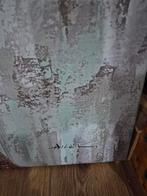 Canvas Schilderij Hert met Gouden Gewei - 90x90 cm, Antiek en Kunst, Ophalen of Verzenden