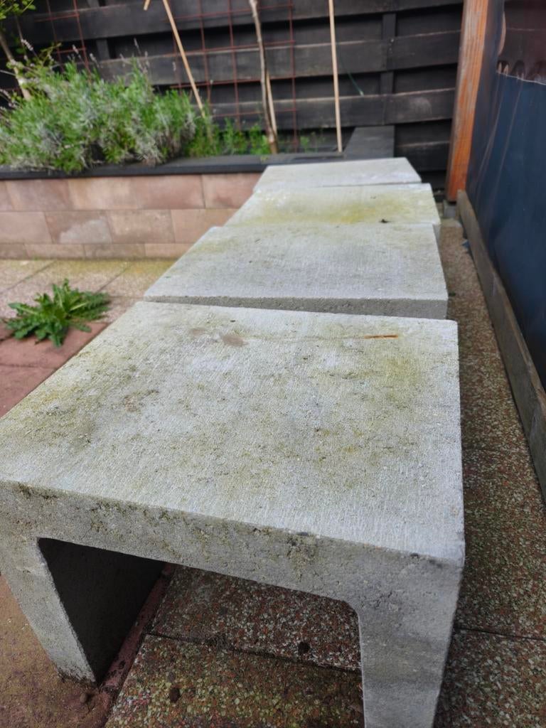 U profiel steenblokken 50*40*40, Tuin en Terras, Tegels en Klinkers, Ophalen