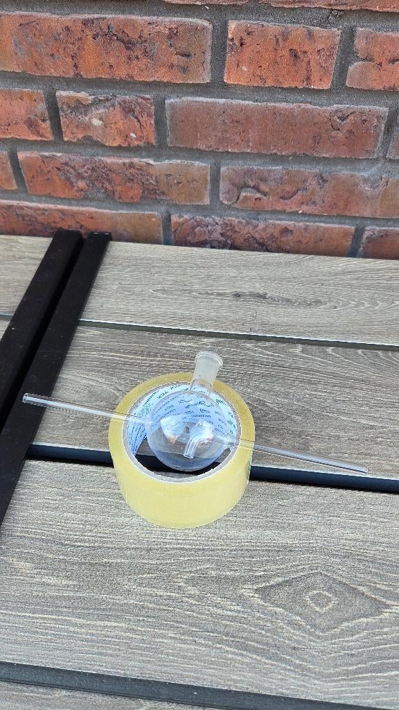 Unieke Gasinleidkolf – Laboratoriumglas, Ophalen