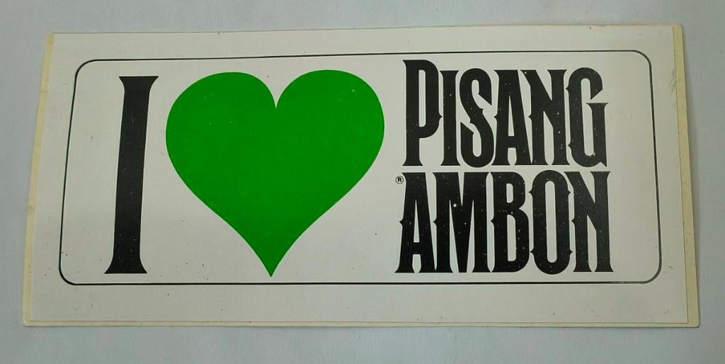 Sticker I Love Pisang Ambon, Ophalen of Verzenden, Zo goed als nieuw, Merk
