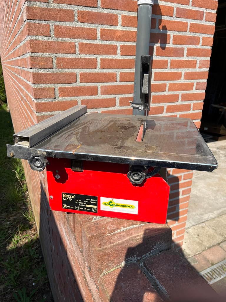 Ferm TZ-610 Tegelzaag - Ideaal voor de klusser, Gebruikt, Overige typen, 600 tot 1200 watt, Ophalen of Verzenden