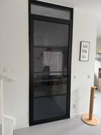 Binnendeur Skantrae Slimseries SSL 4004 Rookglas Zwart, Ophalen, Gebruikt, 80 tot 100 cm, 215 cm of meer