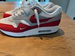 Nike Air Max 1 rood wit maat 44, Kleding | Heren, Schoenen, Wit, Ophalen of Verzenden, Sneakers of Gympen, Zo goed als nieuw