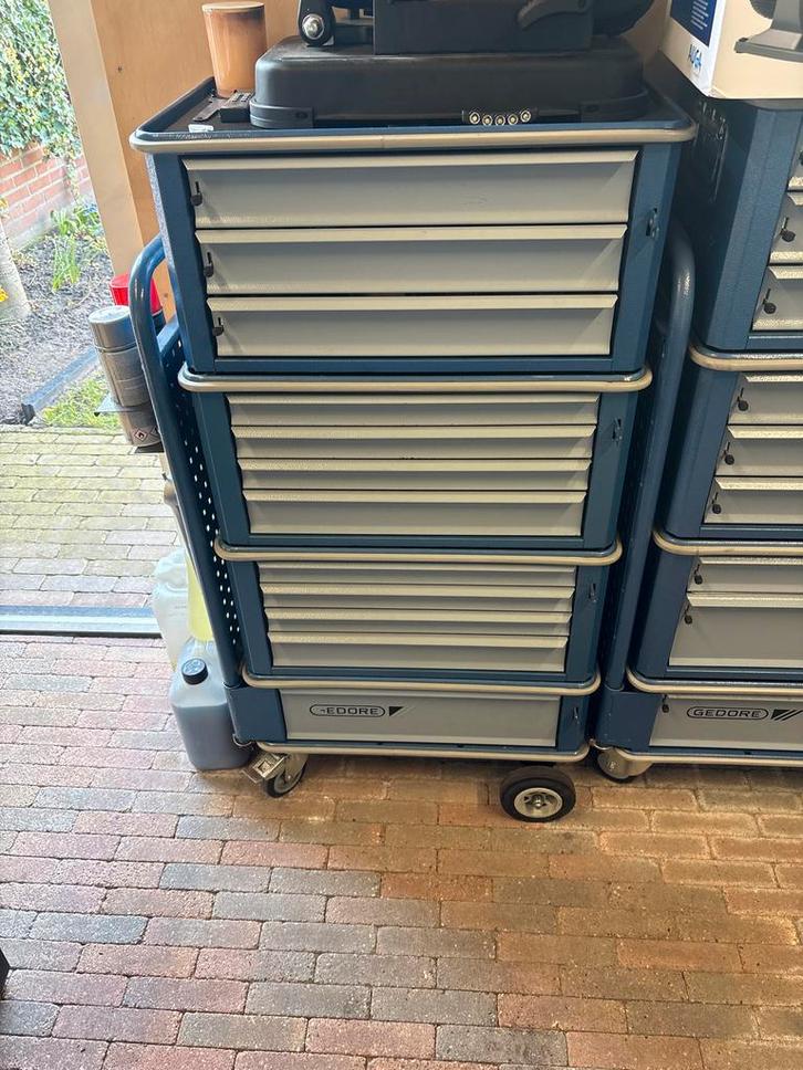 Gedore gereedschapswagen - deukvrij en originele lak, Doe-het-zelf en Verbouw, Gereedschapskisten, Zo goed als nieuw, Ophalen