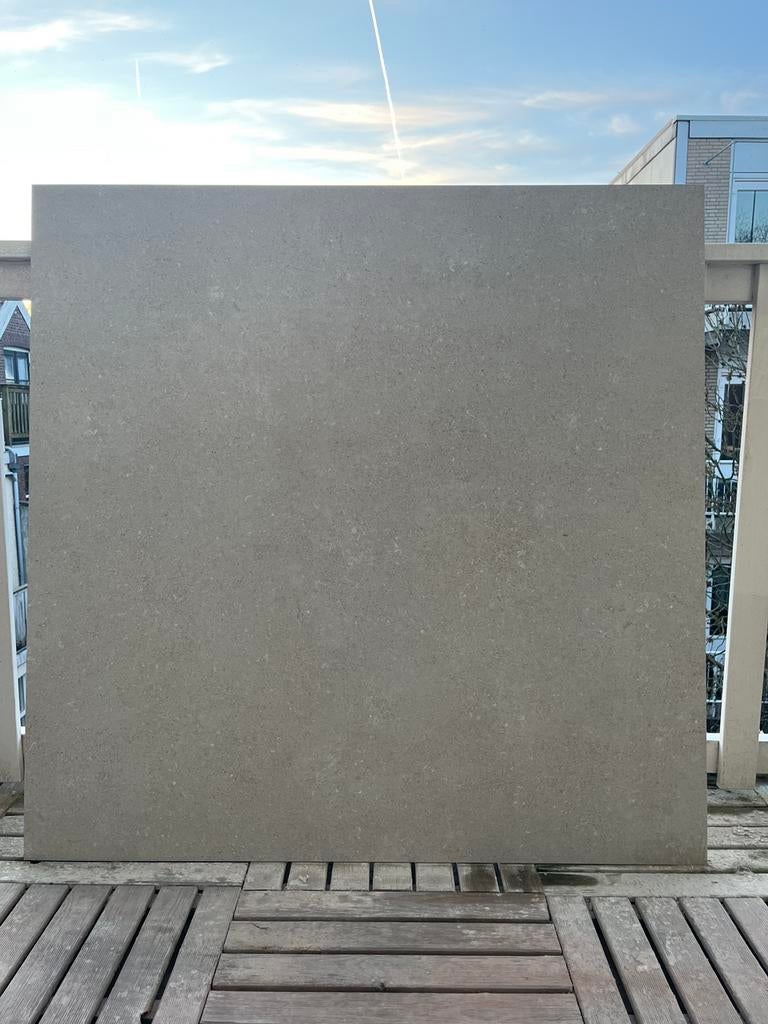 Vloertegel 120x120 cm zandkleur, Ophalen, 60 cm of meer, 60 cm of meer, Nieuw