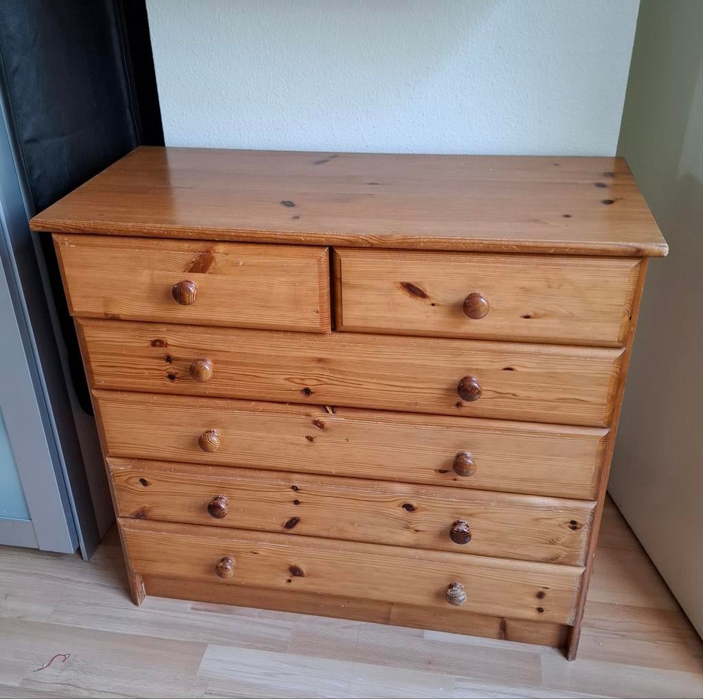 Mooie grenen ladenkast.  6 lades, 80x36x75., Huis en Inrichting, Kasten | Ladekasten, Ophalen, 5 laden of meer, 50 tot 100 cm