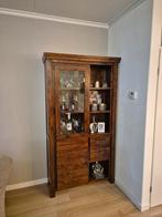 Eikenhouten Servieskast - 200x105x40 cm, Huis en Inrichting, Kasten | Buffetkasten, Ophalen, Glas, Gebruikt, 200 cm of meer