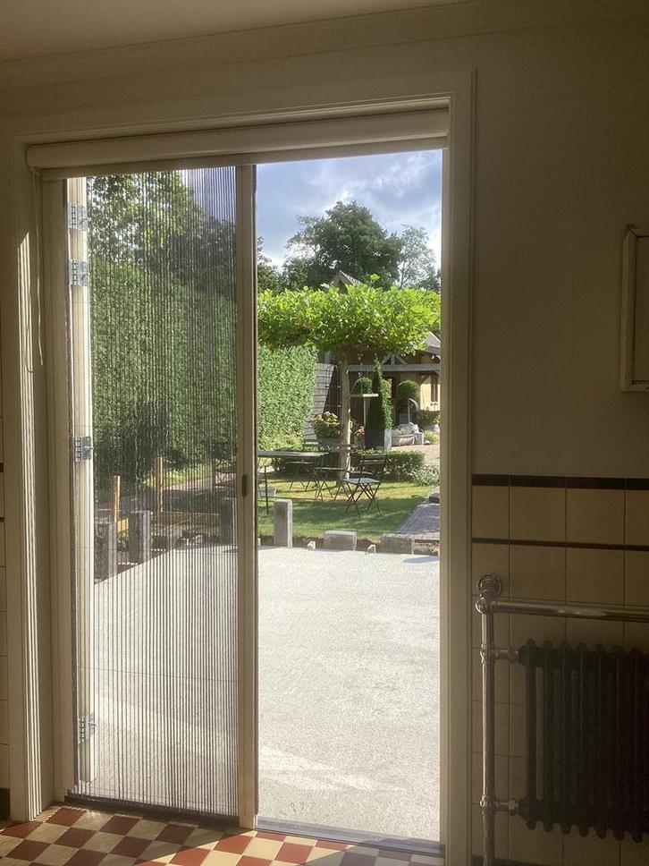 Plissé hordeur SE-100, Doe-het-zelf en Verbouw, Deuren en Horren, Zo goed als nieuw, Hordeur, 200 tot 215 cm, Kunststof, Ophalen