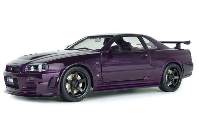 Nissan Skyline R34 GT-R Z Tune '99, paars (Midnight Purple), Hobby en Vrije tijd, Modelauto's | 1:18, Solido, Solido, Rue de L' Ecusson 2, 56120 Josselin France