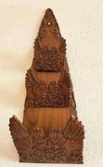 Unieke Balinese Houtsnijwerk Posthouder - Handgemaakt, Ophalen of Verzenden
