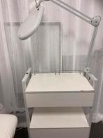 Beauty/pedicure werkkar met louplamp, Ophalen of Verzenden