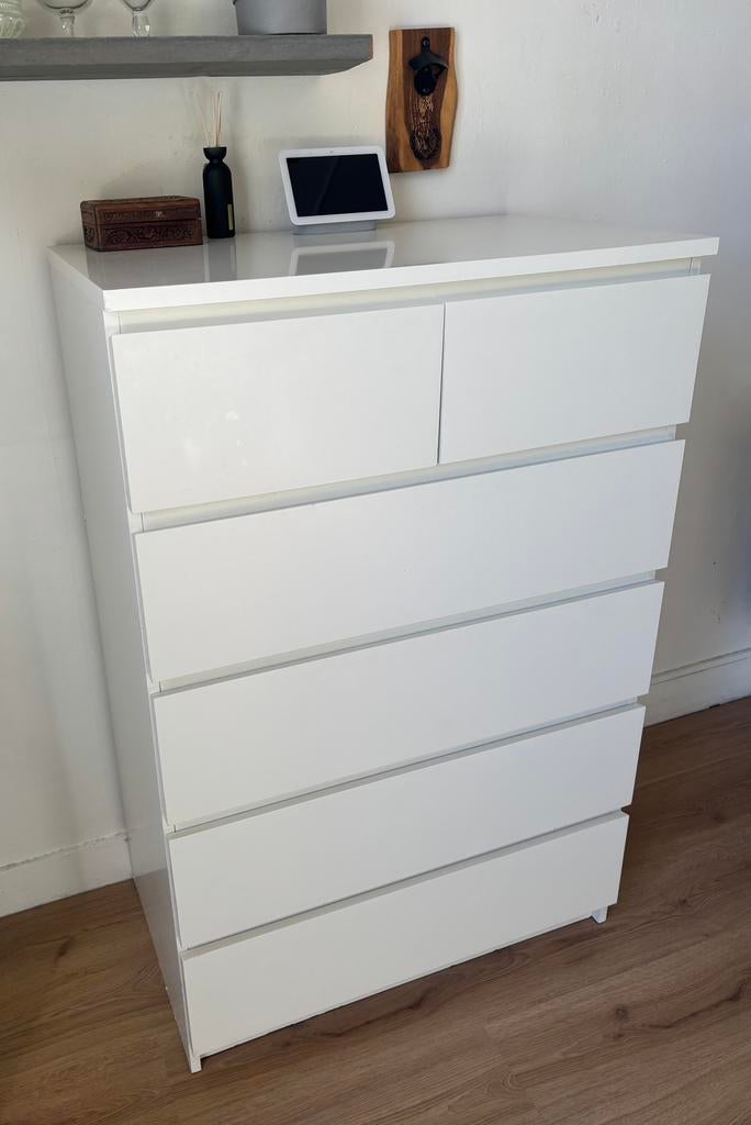 Malm ladekast Ikea zes lades, Huis en Inrichting, Kasten | Ladekasten, Ophalen, Gebruikt, 5 laden of meer, 50 tot 100 cm