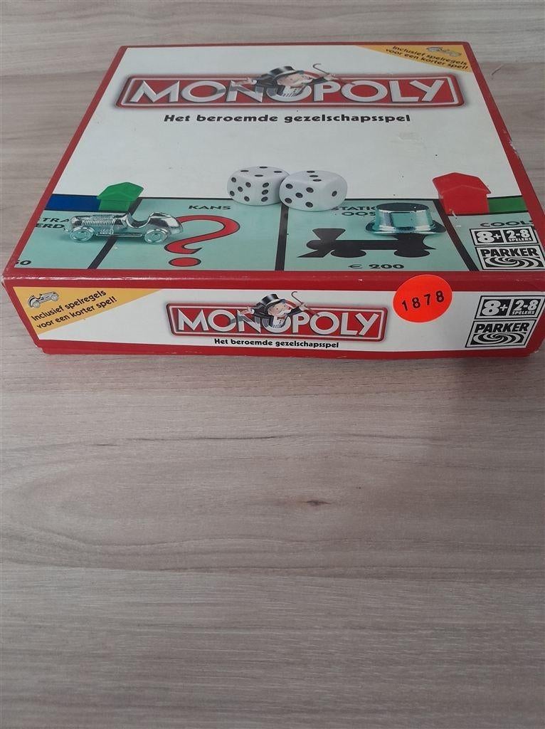Monopoly het beroemde gezelschapsspel - s1878, Verzenden, Zo goed als nieuw