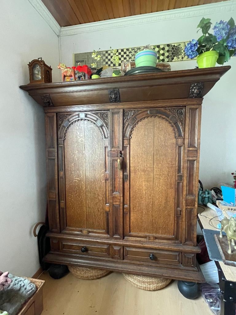 Antieke Linnenkast, Antiek en Kunst, Ophalen