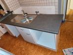 Keukenblok, Huis en Inrichting, Ophalen, Zo goed als nieuw, Wit, Enkelwandige keuken