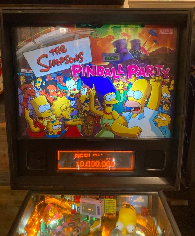 The Simpsons Pinball party, Ophalen, Zo goed als nieuw, Dot-matrix, Flipperkast
