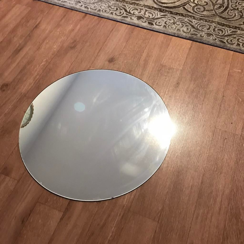 Ronde spiegel 60 cm, Ophalen, Rond, Zo goed als nieuw, Minder dan 100 cm