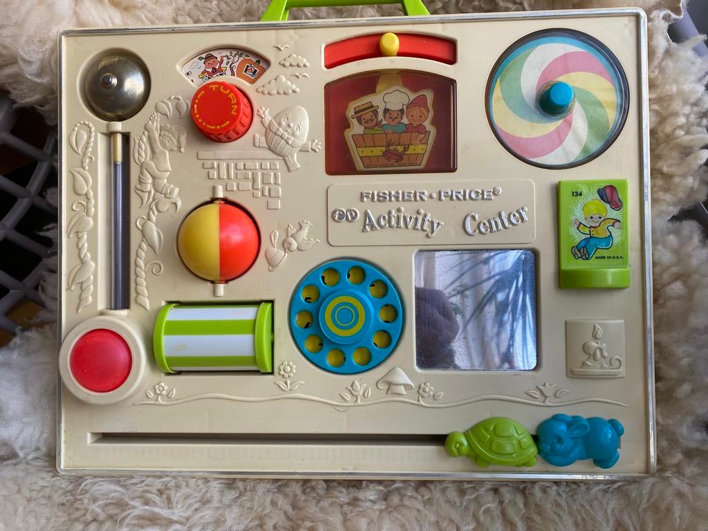 Vintage activity center van Fisher Price jaren ‘70, Ophalen of Verzenden, Zo goed als nieuw