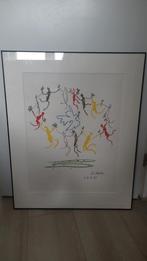 Pablo Picasso lithografie 'De Ronde Dans' 1961 ingelijst, Ophalen of Verzenden