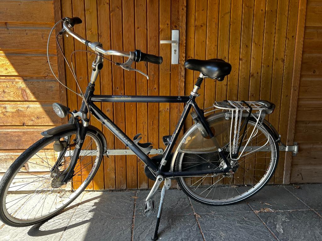 Fiets, Fietsen en Brommers, Fietsen | Dames | Damesfietsen, Gebruikt, Gazelle, Versnellingen, 53 tot 56 cm, Schijfrem, Ophalen