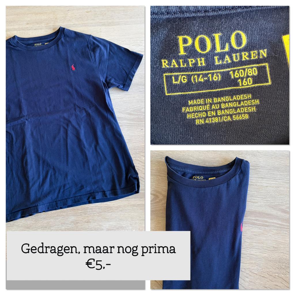 RALPH LAUREN shirt - maat 14/16 years, Kinderen en Baby's, Kinderkleding | Maat 170, Ophalen of Verzenden, Gebruikt, Jongen, Shirt of Longsleeve