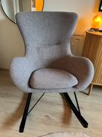 Design schommelstoel Kave Home Vania grijs, Ophalen, Zo goed als nieuw, 75 tot 100 cm, Stof
