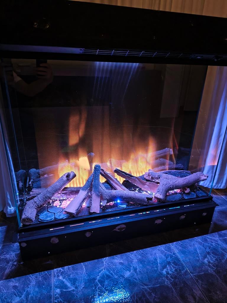 Showmodel prachtige elektrische LED haard, Ophalen of Verzenden, Zo goed als nieuw, Inbouwhaard, Elektrische haard