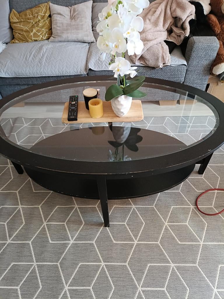 Salontafel van ikea, Gebruikt, 50 tot 100 cm, Glas, Minder dan 50 cm