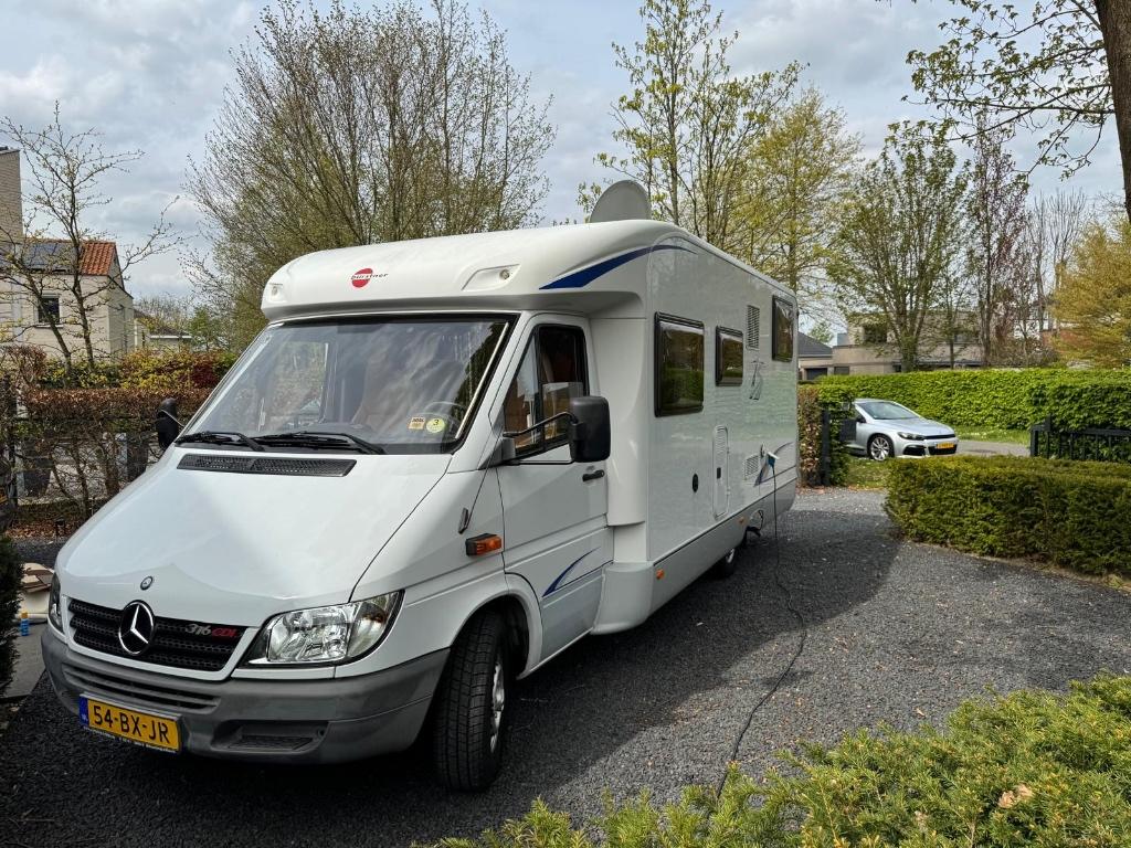 Mercedes-Benz Camper met Bürstner opbouw, Caravans en Kamperen, Campers, Chemisch toilet, Gaslek-detector, Particulier, Mercedes