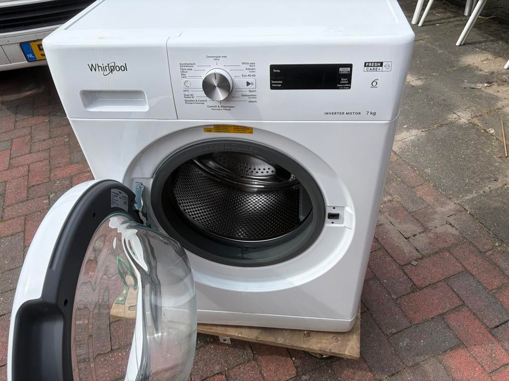 Wasmachine Whirlpool FreshCare+ 7kg Wasmachine, Ophalen, Gebruikt, 85 tot 90 cm, 1200 tot 1600 toeren