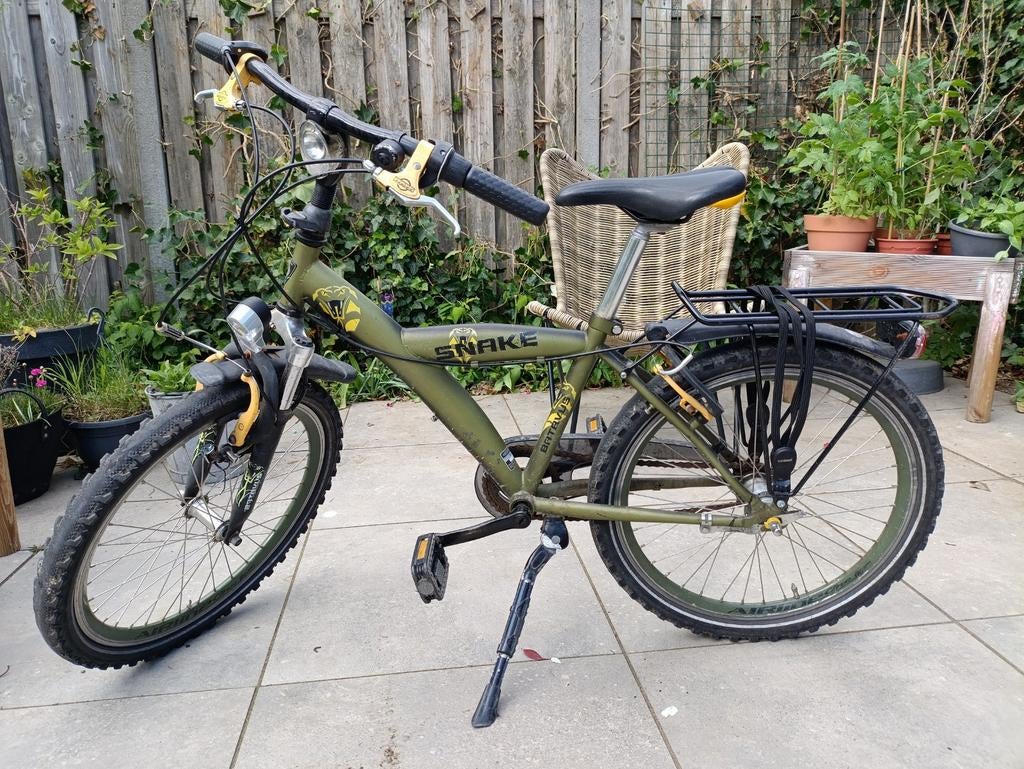Snake fiets. 3 versnellingen., Fietsen en Brommers, Fietsen | Jongens, Ophalen of Verzenden, Gebruikt, 20 inch, Versnellingen
