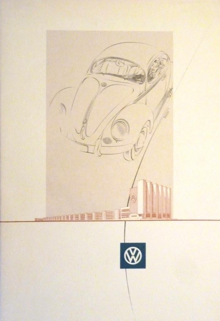 Folder VOLKSWAGEN 10/1952 Bril Kever, Ophalen of Verzenden, Nieuw, Volkswagen