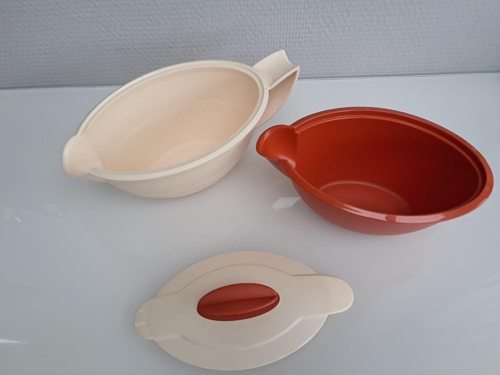 Tupperware Thermo / IsoDuo 550 ml, Huis en Inrichting, Keuken | Tupperware, Ophalen of Verzenden, Nieuw, Crème, Bak of Kom