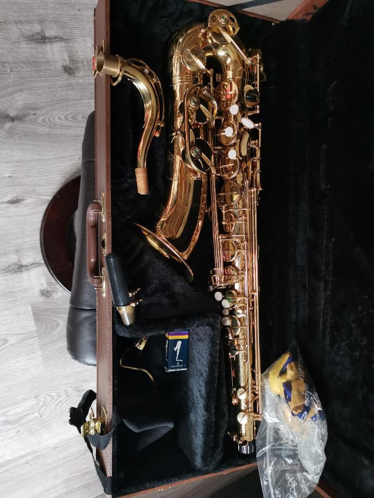 Tenor saxofoon, Ophalen of Verzenden, Gebruikt, Tenor, Met koffer