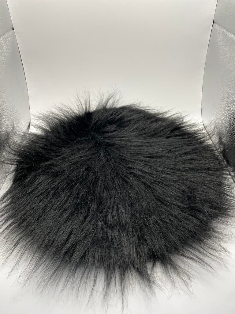 Kleedje, rond, 34.5 cm, zwart, Ophalen of Verzenden, Zo goed als nieuw