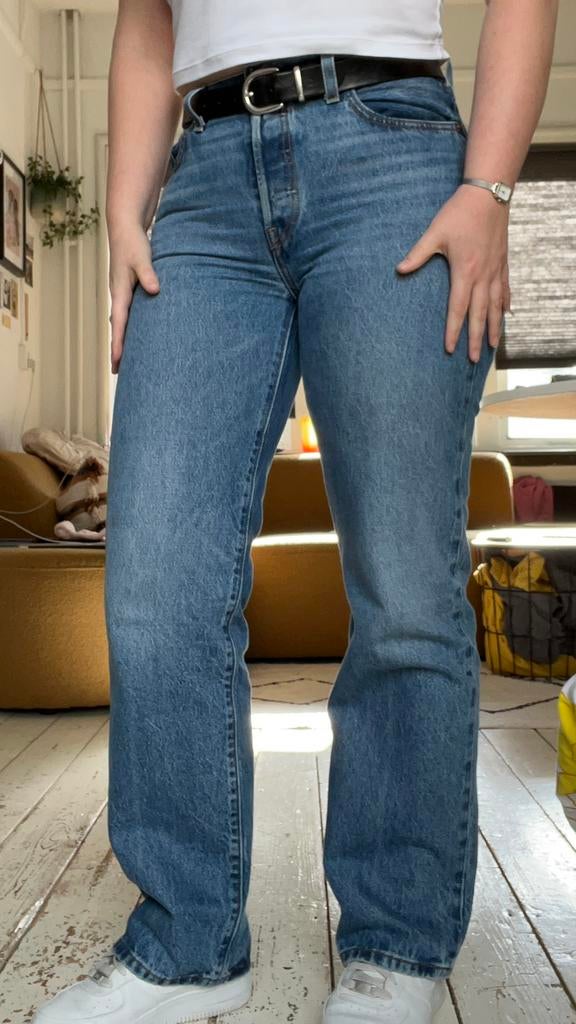 Levi’s 501 90’s jeans Drew Me In Indigo Blue / Spijkerbroek, Ophalen of Verzenden, Zo goed als nieuw, Blauw, W27 (confectie 34) of kleiner