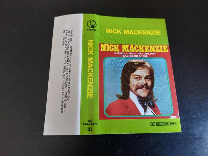 NICK MACKENZIE - NICK MACKENZIE (MC), Cd's en Dvd's, Cassettebandjes, Zo goed als nieuw, Origineel, Pop, 1 bandje, Ophalen of Verzenden