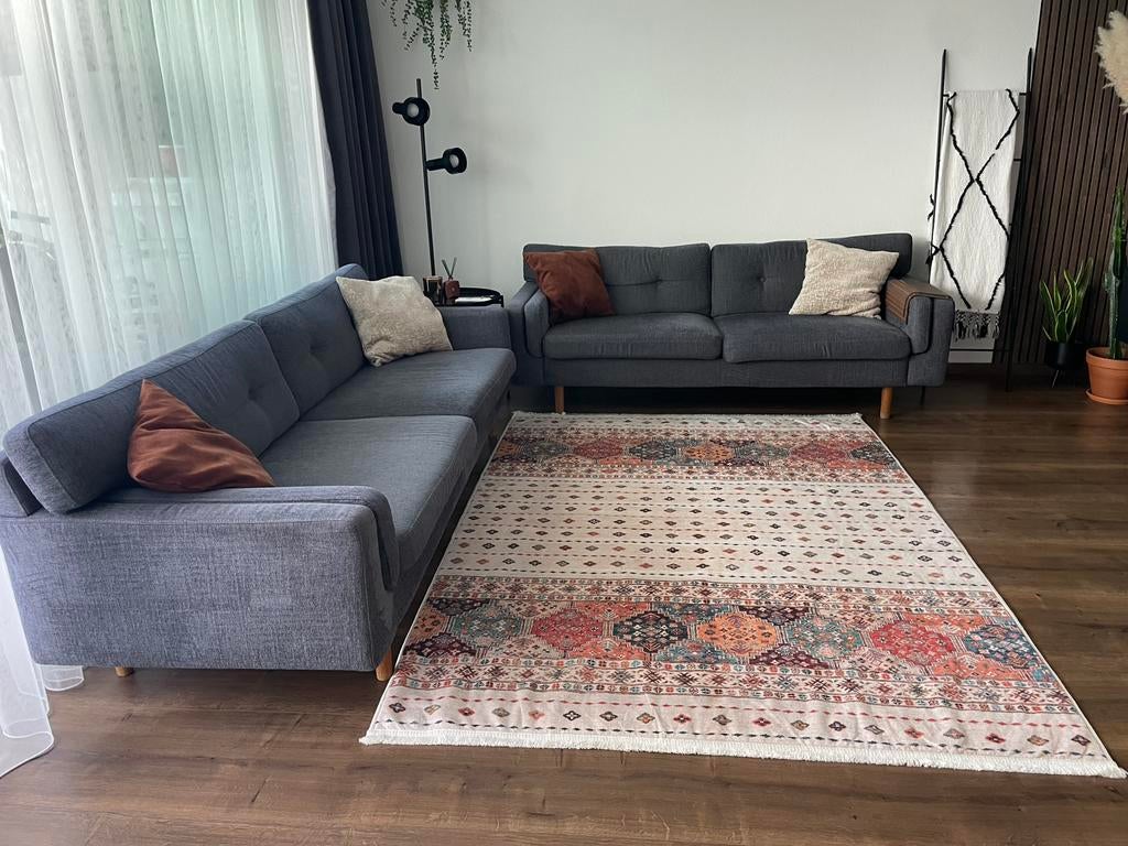 Scandinavische bank 2/3 zits, Gebruikt, 75 tot 100 cm, Ophalen of Verzenden, Rechte bank
