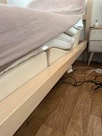 Elektrische Boxspring 2x 90x200 Kunstleer Zacht Warm, 90 cm, Beige, Tweepersoons, Ophalen of Verzenden