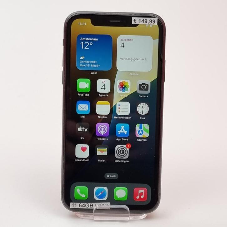 iPhone 11 64GB Black | Nette staat, Telecommunicatie, Mobiele telefoons | Apple iPhone, Zo goed als nieuw