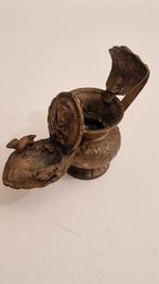Bronzen Sukunda olielamp met Vishnu en Ganesh, Antiek en Kunst, Ophalen of Verzenden