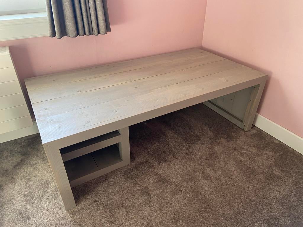Houten speeltafel met opbergvakken, Ophalen of Verzenden, Gebruikt